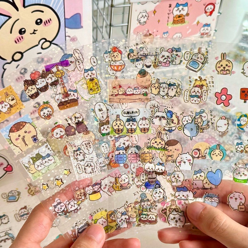 Laptop Accessories Wholesale - 30 szt. Naklejek Chiikawa Laserowe, Wodoodporne