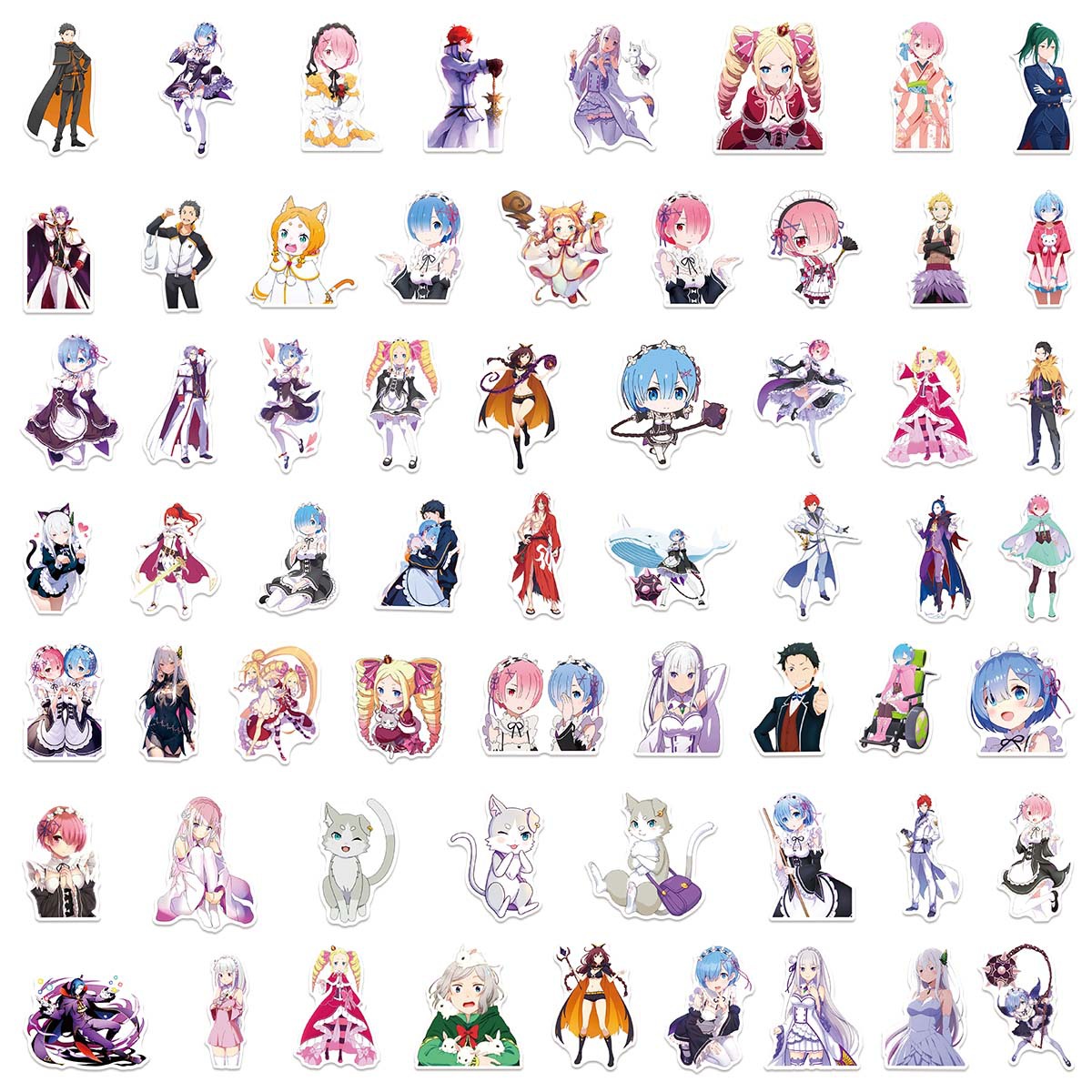50 szt. Naklejki Re:Zero - Życ – Laptop Accessories Ram recenzja i cena