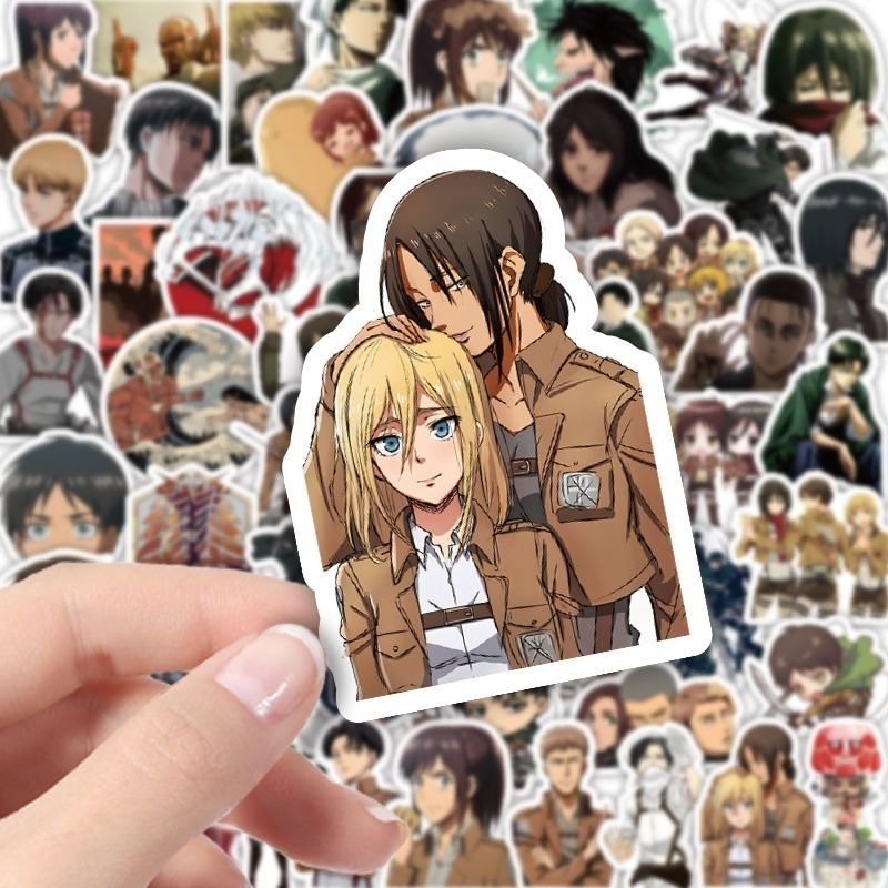 60 szt. Naklejek Anime Atak Ty – Laptop Accessories Wholesale recenzja i cena