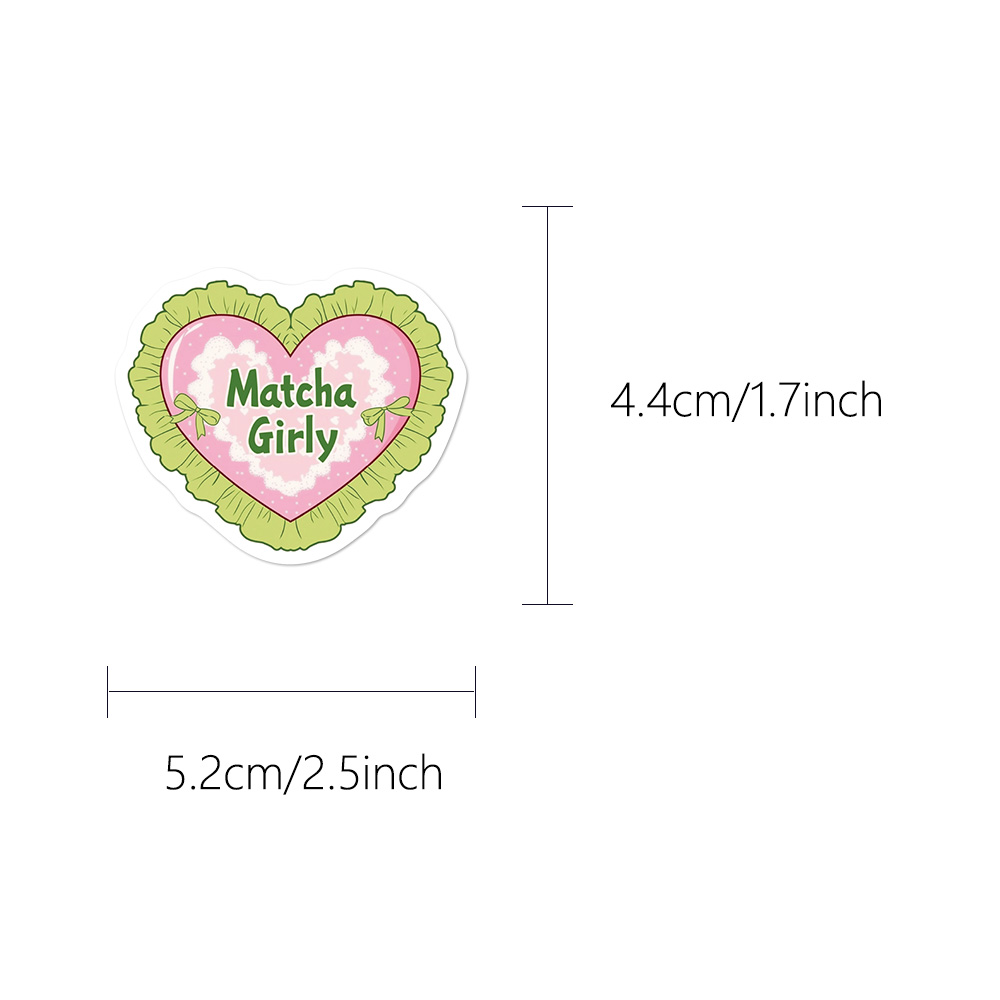 50 szt. Naklejek Matcha Girl,  – Laptop Accessories Girly recenzja i cena